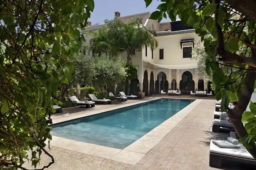 La Villa des Orangers dual swimming pool in Marrakech